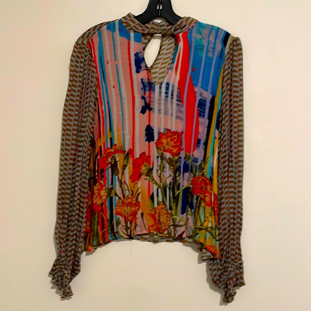 Anthropologie Conditions Apply floral Blouse